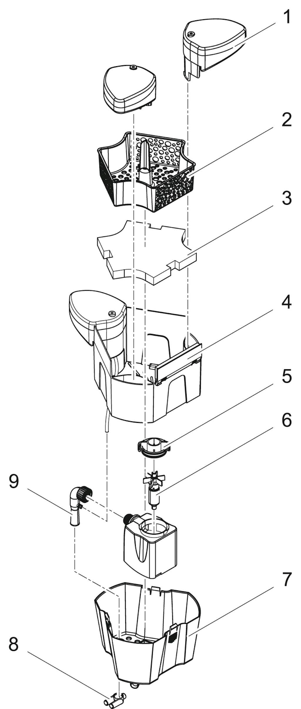 Explosionszeichnung Ersatzteile