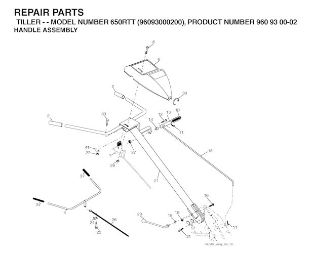 Husqvarna Motorhacken 96093000200 650RTT
