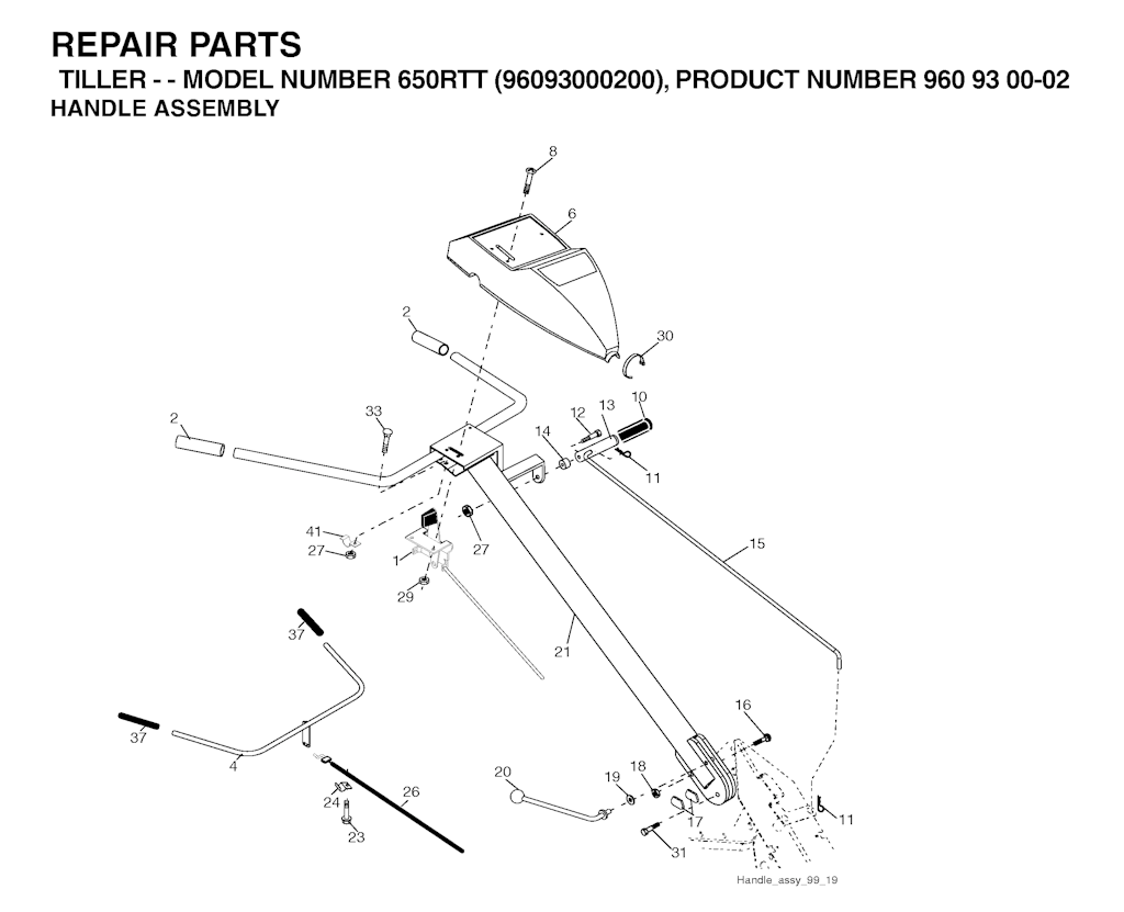 Explosionszeichnung Ersatzteile