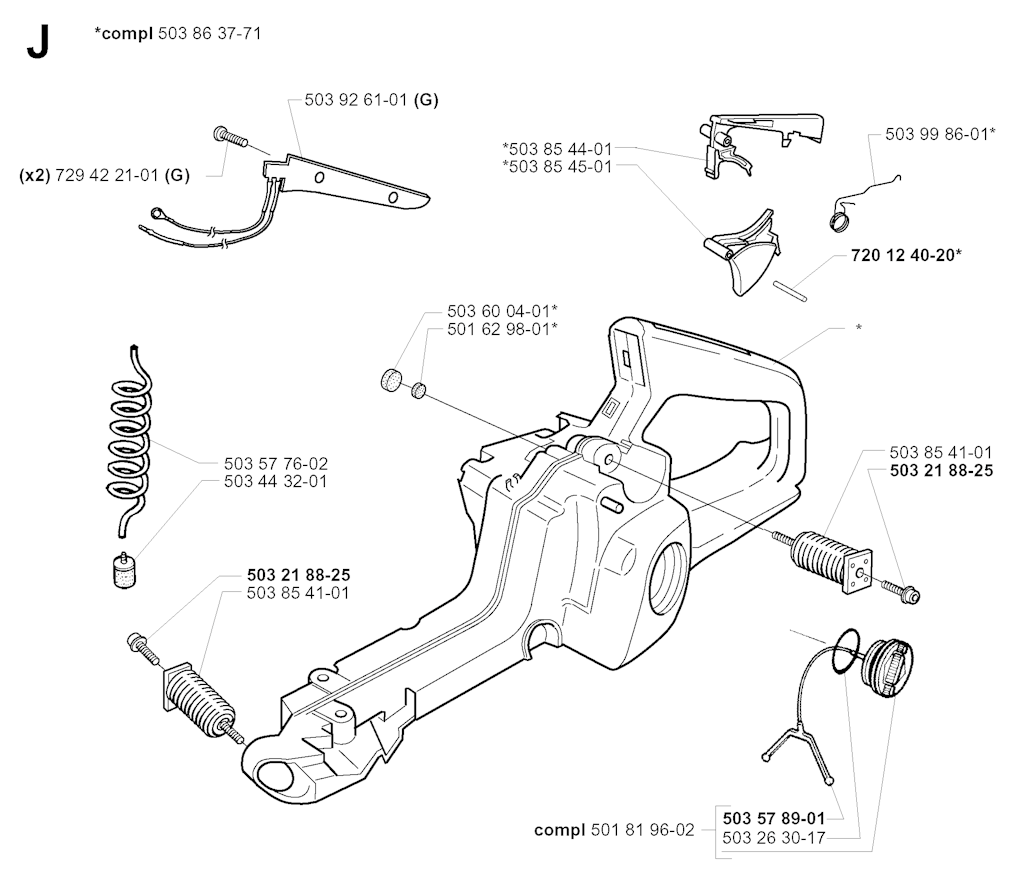 Explosionszeichnung Ersatzteile