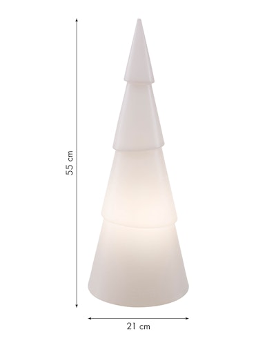 8 seasons design LED-Dekoleuchte Shining Tree rund (WW), verschiedene Größen