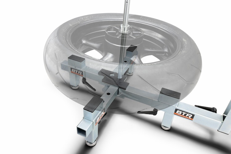 BTR Reifenmontiergerät EVO2® Set für BMW Einarmschwingen mit 5-Loch-Felge