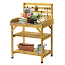 Vorschaubild NOOR VegTrug® Pflanztisch, Grey Wash, 100% FSC zertifiziertes Holz