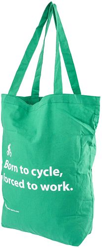 CONTEC Einkaufstasche Born to Cycle grün