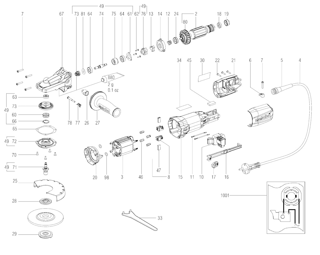 Explosionszeichnung Ersatzteile