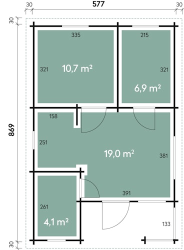 Wolff Finnhaus Gartenhaus Ferienhaus Spessart D