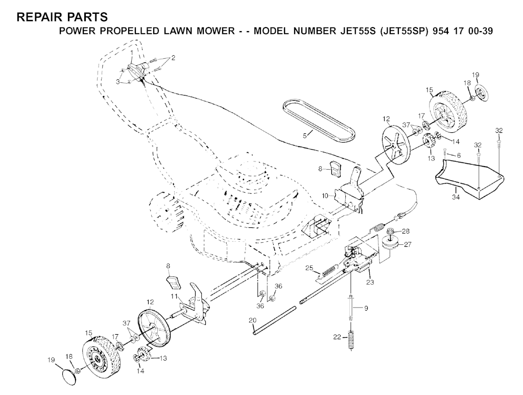 Explosionszeichnung Ersatzteile