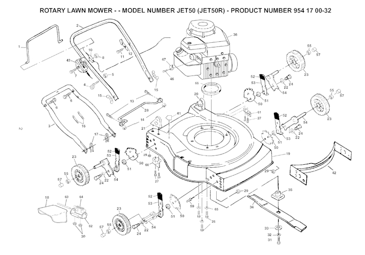 Husqvarna Rasenmäher gelegentliche Nutzung JET 50, 954170032, 2003-01