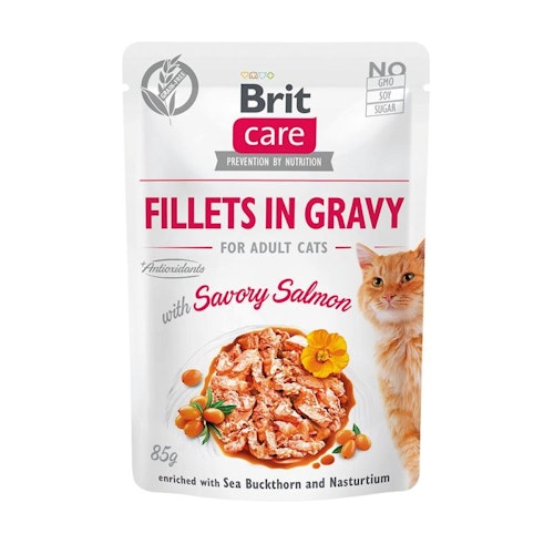 Brit Care Fillets in Soße 85 Gramm Katzennassfutter