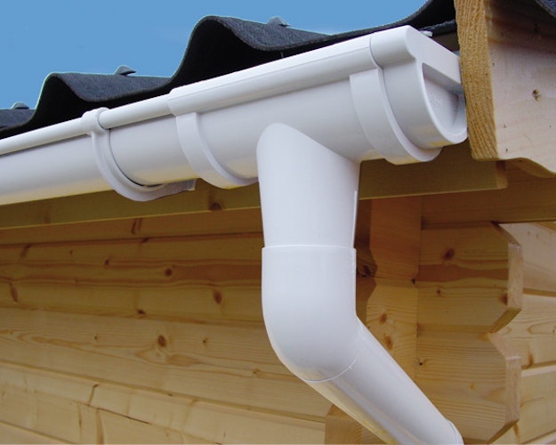 Kunststoff Dachrinnenset 441B für Walmdächer
