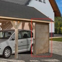 Vorschaubild Weka Seitenwandelement für Einzelcarport 614/615 Leimholz Flach- und Satteldach