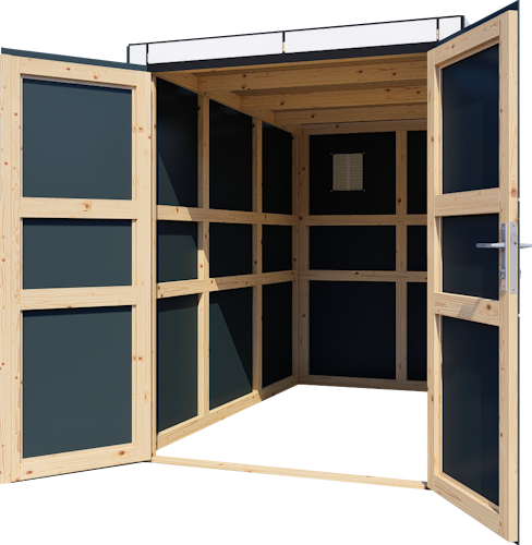 Bertilo HPL Fahrradgarage - 6 mm