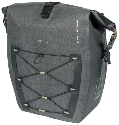 Basil Einzeltasche Navigator Storm schwarz 31 l MIK Side