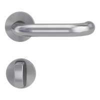 Griffwerk VAYA 183 ALESSIA fast2fix Fast2Fix GK3 Rosetten rund WC rot/weiß Edelstahl matt
