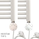 Vorschaubild   Ximax Badheizkörper Elektrobetrieb Fortuna-Open 1164x600 mm Weiß 600 Watt Heizstab Typ 5