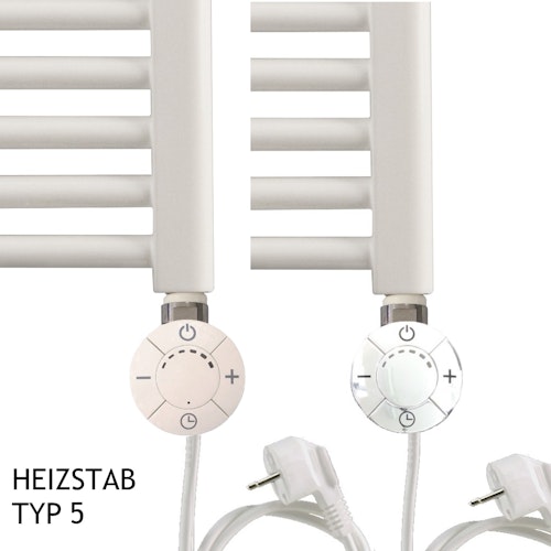   Ximax Badheizkörper Elektrobetrieb Fortuna-Open 1164x600 mm Weiß 600 Watt Heizstab Typ 5