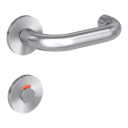 Vorschaubild Griffwerk VAYA 183 ALESSIA fast2fix Fast2Fix GK3 Rosetten rund WC rot/weiß Edelstahl matt