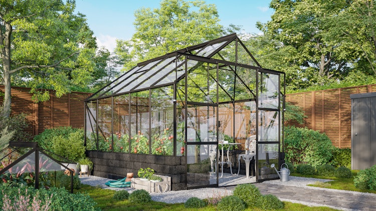 Vitavia Gewächshaus Cassandra 8300 inkl. Sockelmauer - 8,3 m²