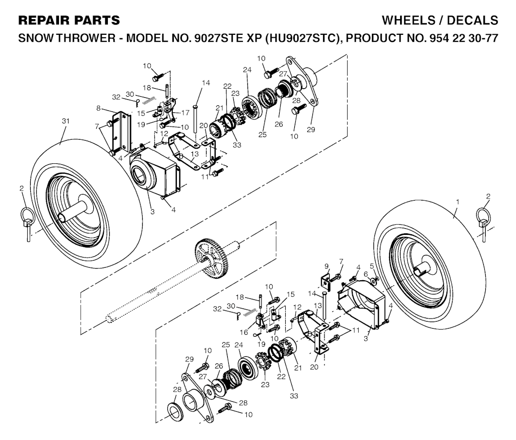 Explosionszeichnung Ersatzteile