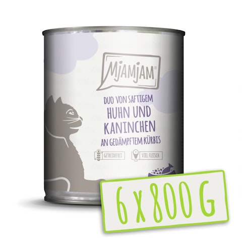 MJAMJAM DUO 800 Gramm Katzennassfutter
