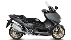 LeoVince Komplettanlage Edelstahl SBK LV-12 für YAMAHA TMAX 560/TECH MAX mit Katalysator