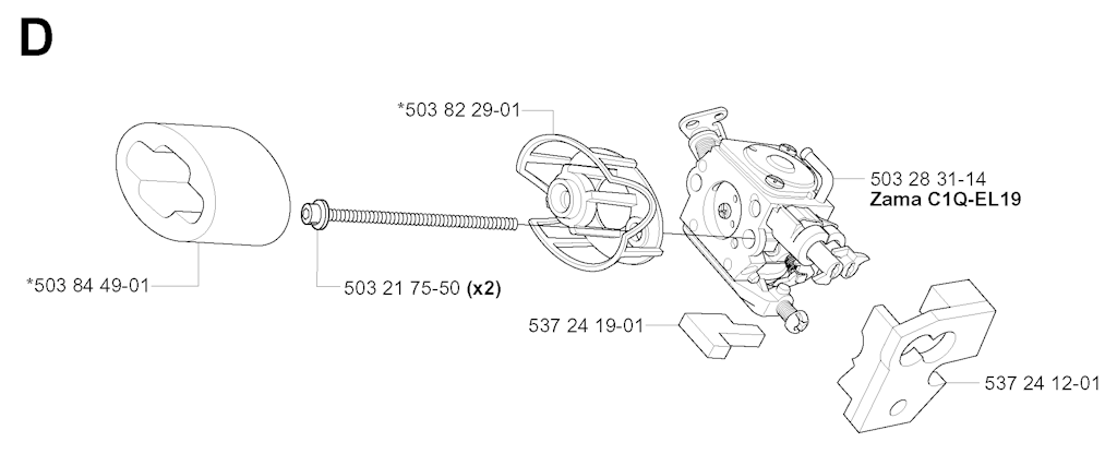 Explosionszeichnung Ersatzteile