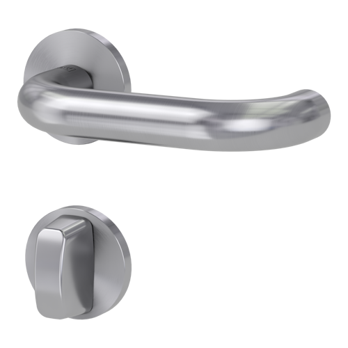 Griffwerk VAYA 183 ALESSIA fast2fix Fast2Fix GK3 Rosetten rund WC rot/weiß Edelstahl matt