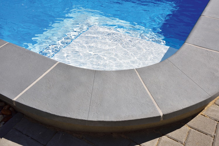 WESERWABEN® Pool- / Beckenrandsteine - Margo Perlgrau