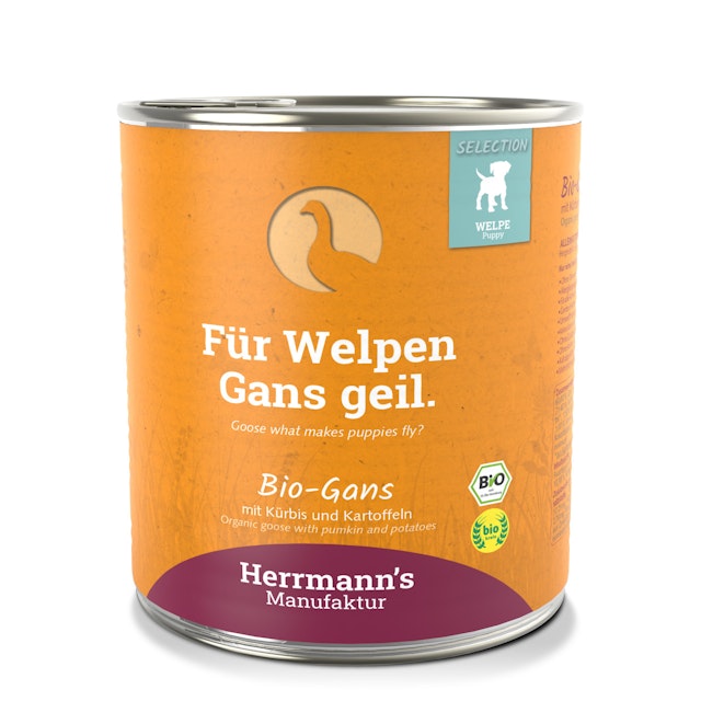 Herrmann's Selection Puppy Bio 800 Gramm HundenassfutterVorschaubild