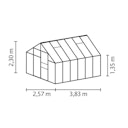 Vorschaubild Vitavia Gewächshaus Merkur 9900 inkl. 2 Dachfenstern - 9,9 m²