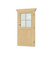 Skan Holz Einzeltür für 28 mm Blockbohlenhäuser