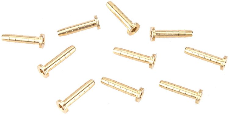 Elvedes Leitungsnippel Shimano gold kompatibel mit SM-BH59, 10 Stück