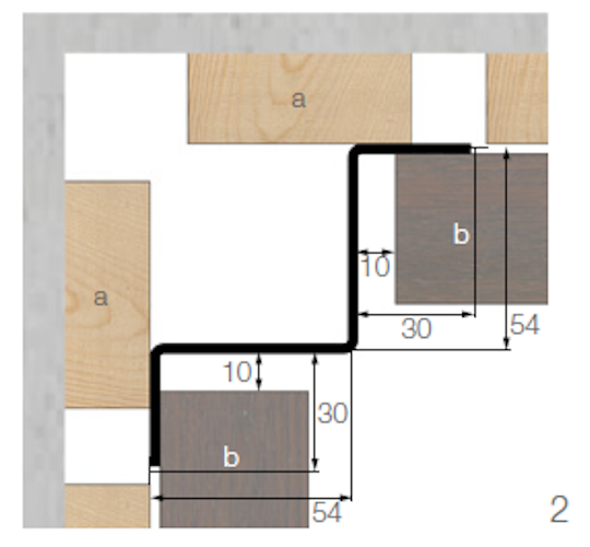 OSMO Fassade Inneneckprofil 2 300cm RAL 9006 pulverlackbeschichtet VE 1 Stk.
