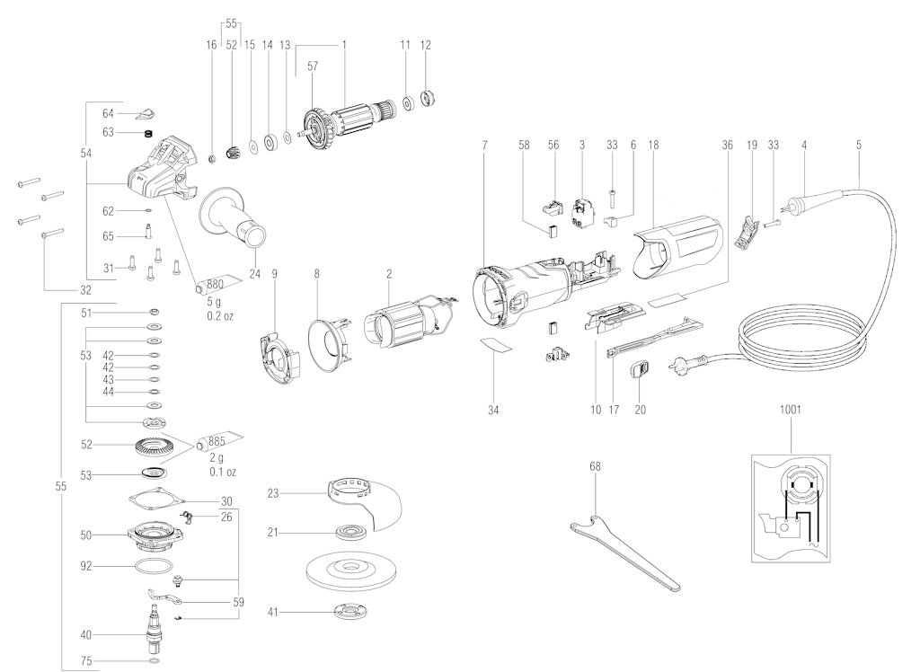 Explosionszeichnung Ersatzteile