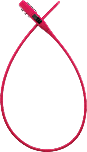 Trelock Zahlen-Kabelschloss Strap It 53 cm pink