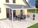 Vorschaubild Gutta Standard Terrassendachsystem Typ D/E/F weiß/anthrazit