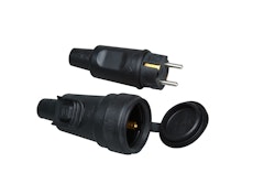 Kopp Schutzkontakt-Gummisteckverbindungs-Set