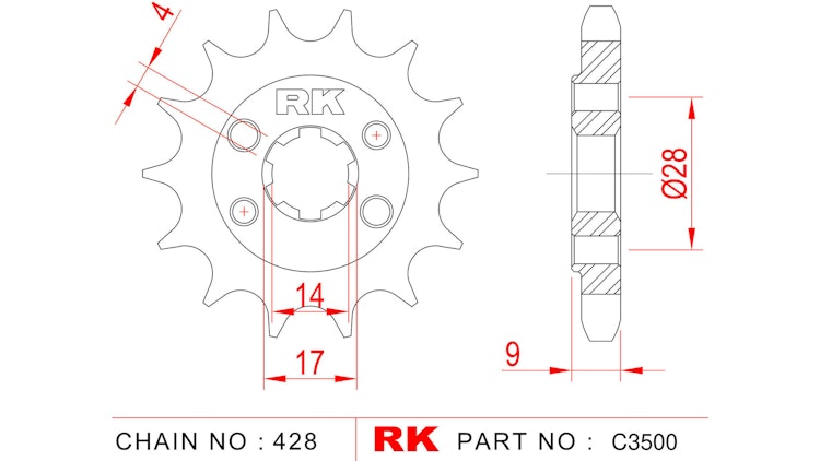 RK Antriebsritzel 3500