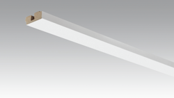MEISTER Meistercell-ummantelte Profile Vierkant-Deckenabschlussleiste 2380 x 15 x 40 mm 20126 White wall