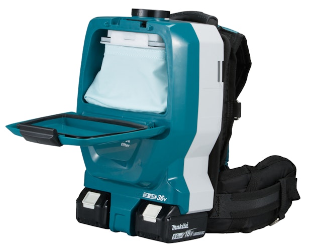 Makita Akku-Rucksackstaubsauger DVC265ZXU