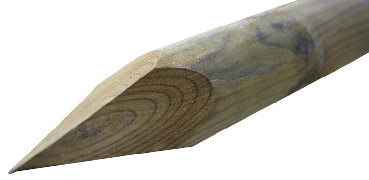 Baumpfahl gespitzt grün 6x200cm