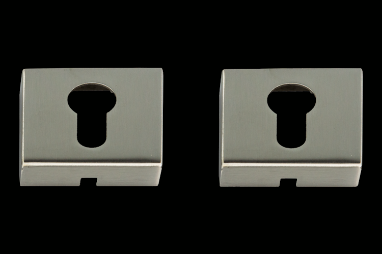 Griffwerk Wechselgarnitur CARLA Square-Edelstahl matt-Klipptechnik