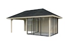 Vorschaubild Palmako Pavillon Bianca 16,6 m² Set 506 Slide Plus mit Isolierglas-Schiebetüren