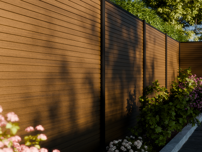 Fiberdeck BOSTON WPC MODERN Zaunprofil