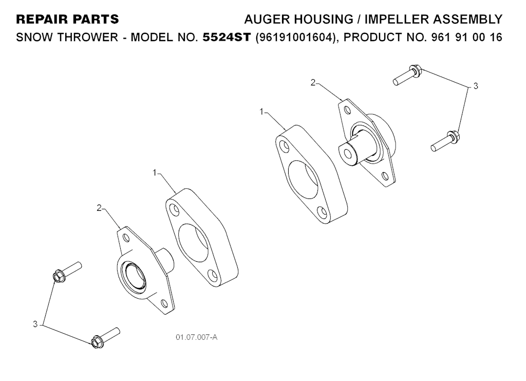 Explosionszeichnung Ersatzteile