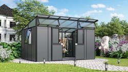 Vitavia Gerätehaus auf Gewächshausbasis Kosmos 7800/11500