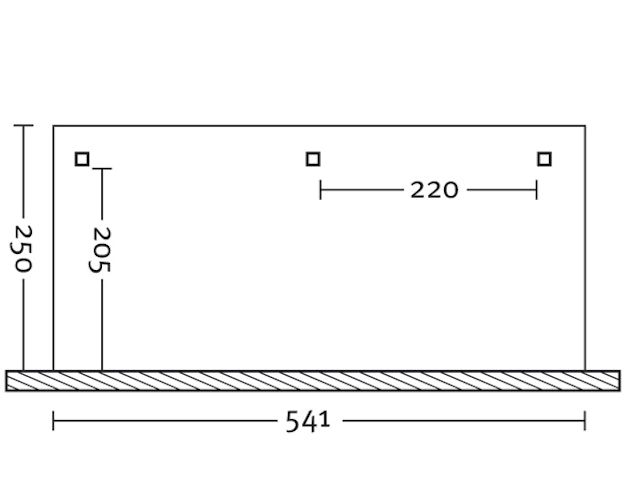 Skan Holz Terrassenüberdachung Andria mit Mittelpfosten Breite 541 cm