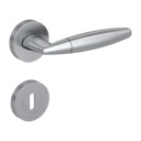 Vorschaubild Griffwerk Türgriff VIOLA Schraubtechnik GK4 Rosetten rund unverschließbar Perla Silbermatt- Auslaufartikel