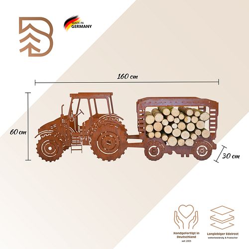 Badeko Traktor mit Anhänger