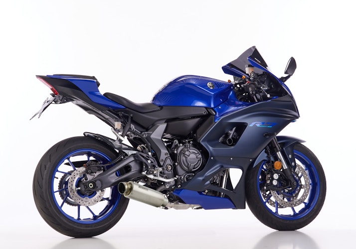 SHARK KOMPLETTANLAGE Titan silber SRC 4 für YAMAHA YZF-R7 EURO5  